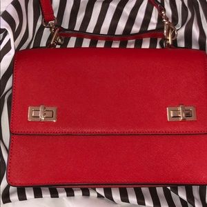 Red satchel